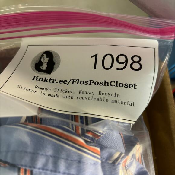 Chaps Mens Size M Blue Striped Button Down Shirt Long Sleeve American Classic - Picture 13 of 13